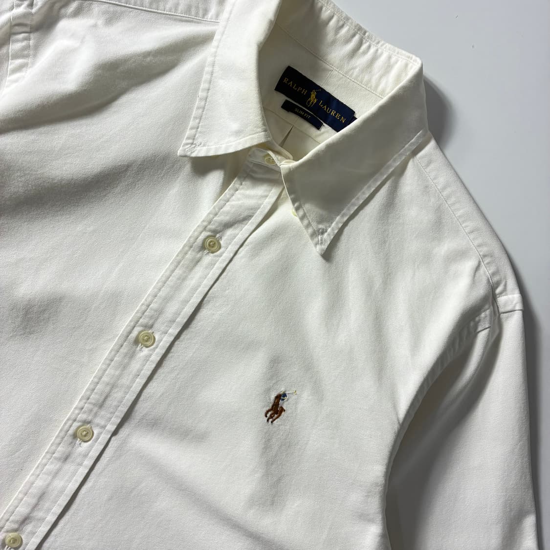 Polo  폴로 랄프로렌 자수 코튼 화이트 셔츠  상품이미지2
