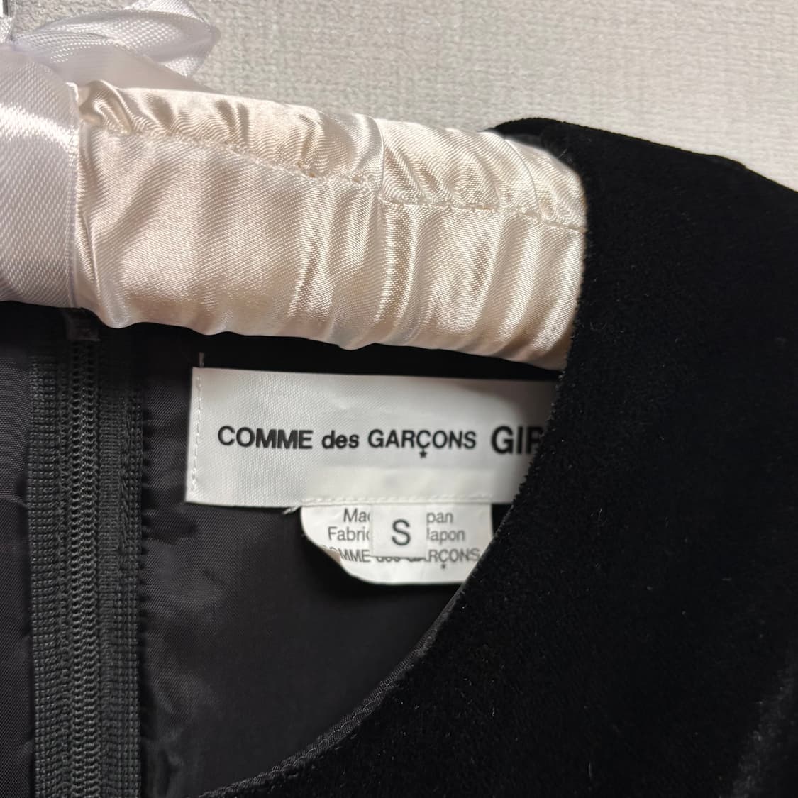 꼼데가르송 걸 벨벳 리본 원피스 상품이미지3