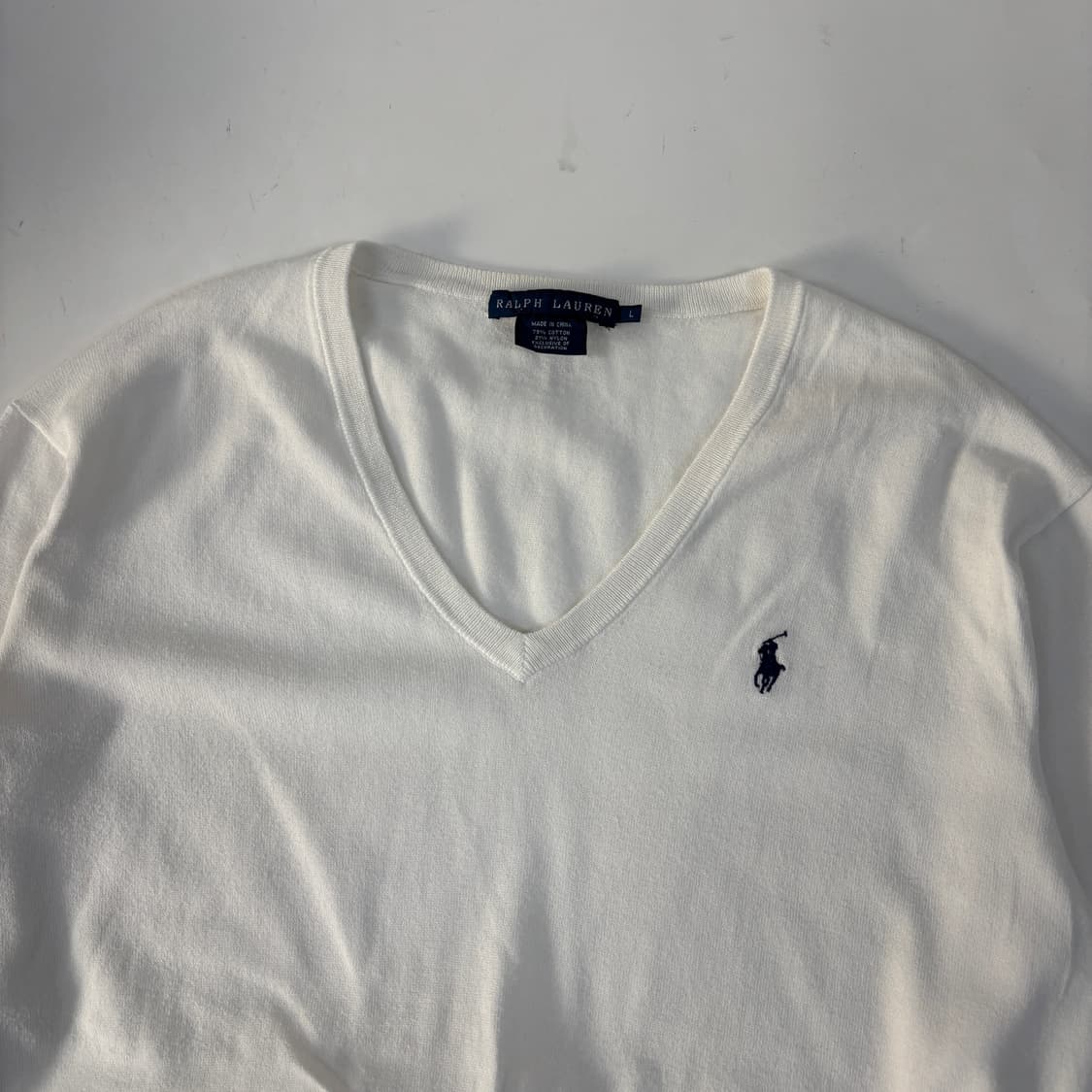 폴로 브이넥 니트 상품이미지5