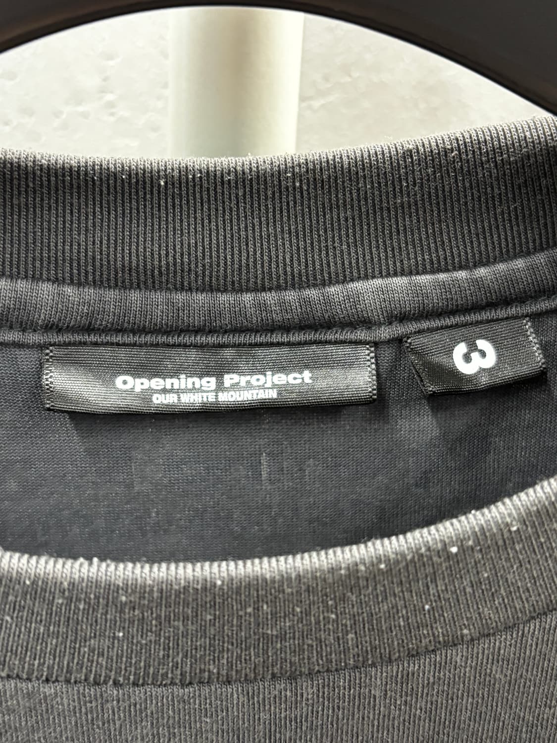 오프닝프로젝트 반팔 티셔츠 차콜 XL 상품이미지4