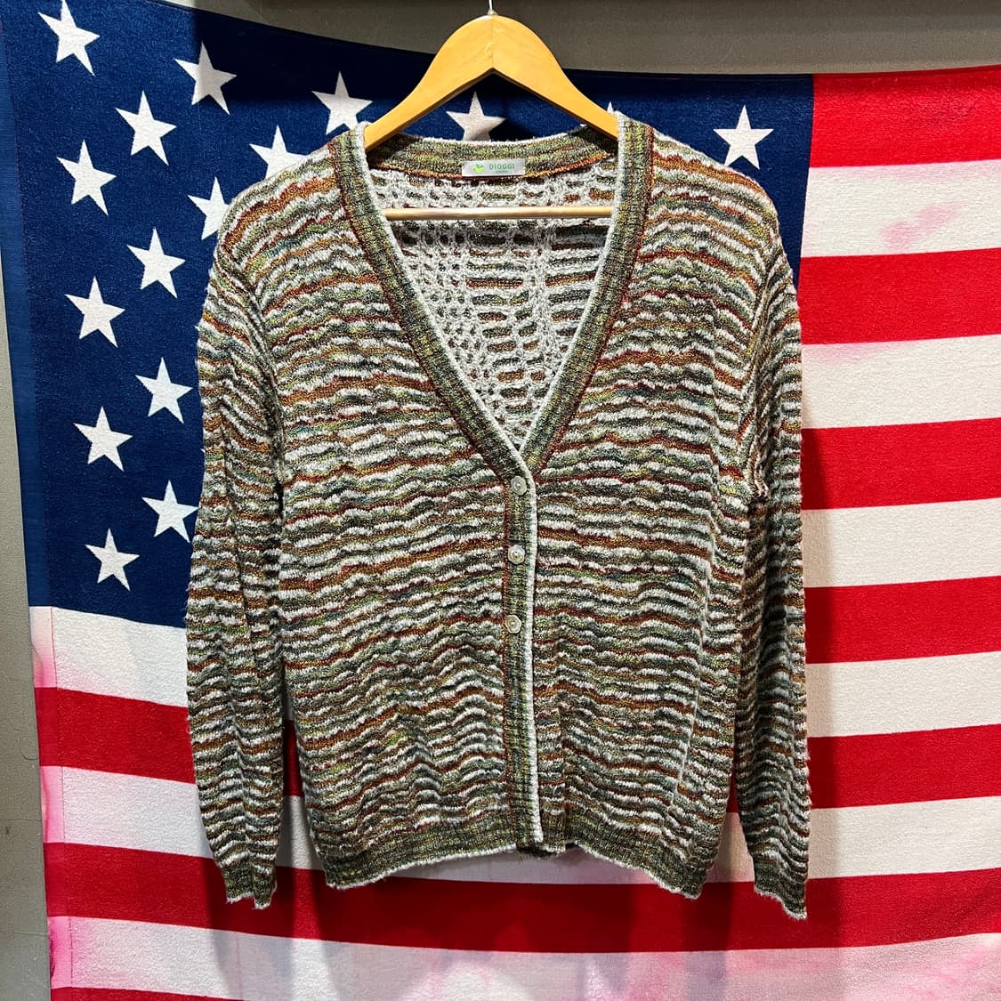 밀라노 이태리 Dioggi 빈티지 패턴 가디건 상품이미지1