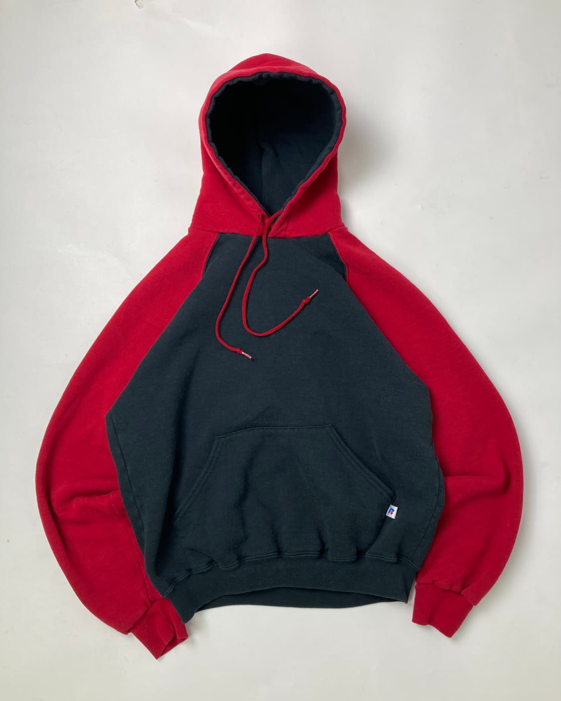 90s Russell Hoodie (black/red) 상품이미지1