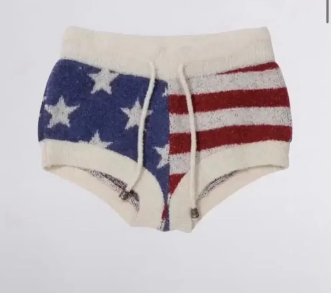 스컬프터 Boucle Micro Shorts Flag 마이크로 숏팬츠 상품이미지1