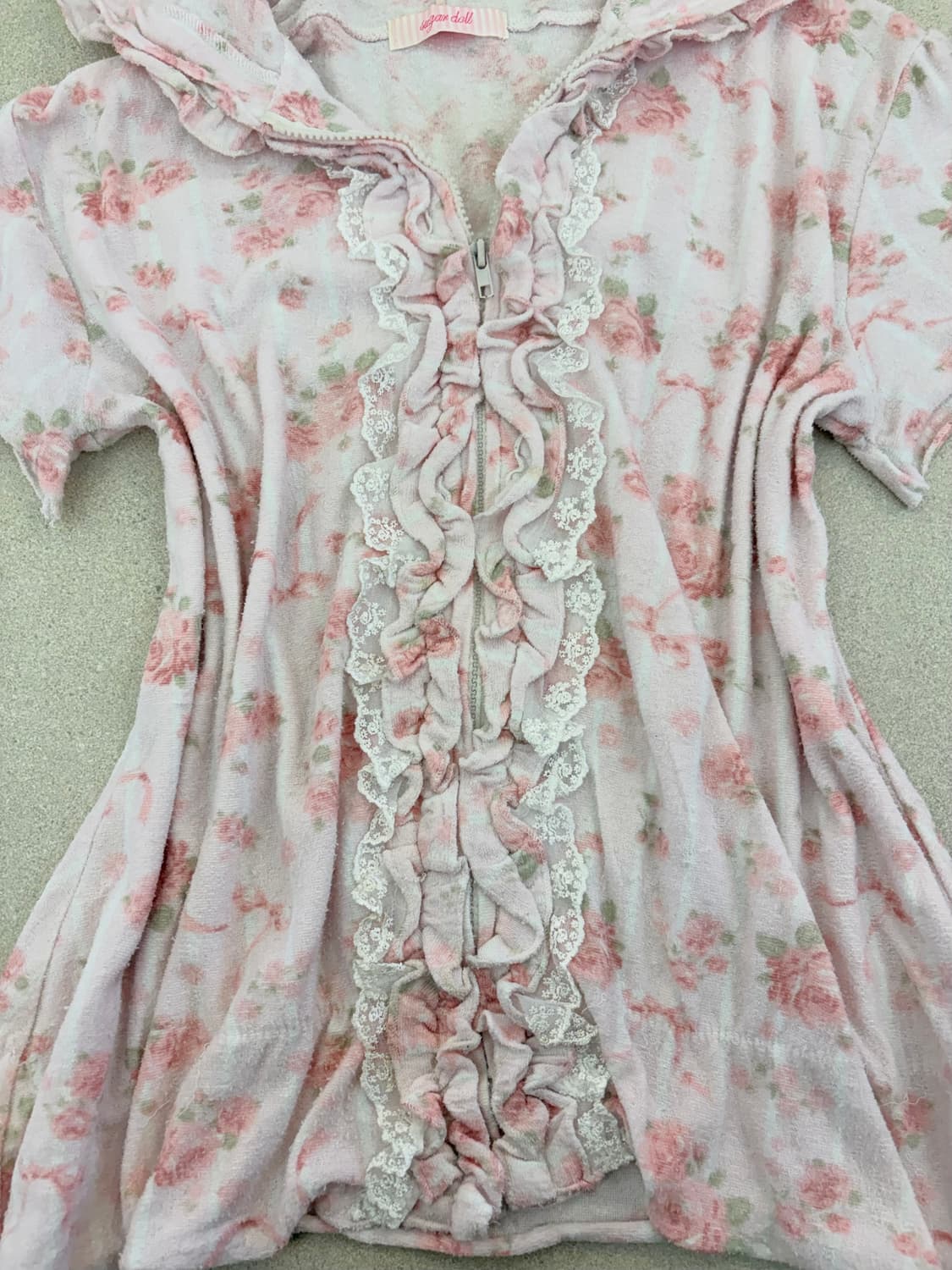 Babydoll 플리워 토끼 후드집업 상품이미지3