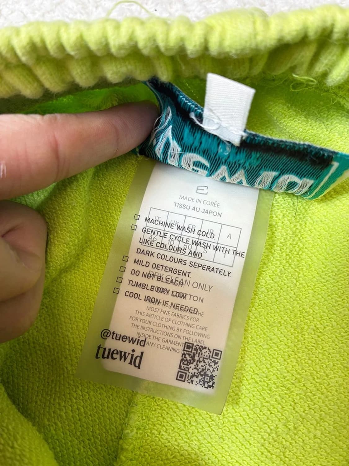 트위드 Tuewid 네온 스웻 조거 팬츠 PN7016 상품이미지9