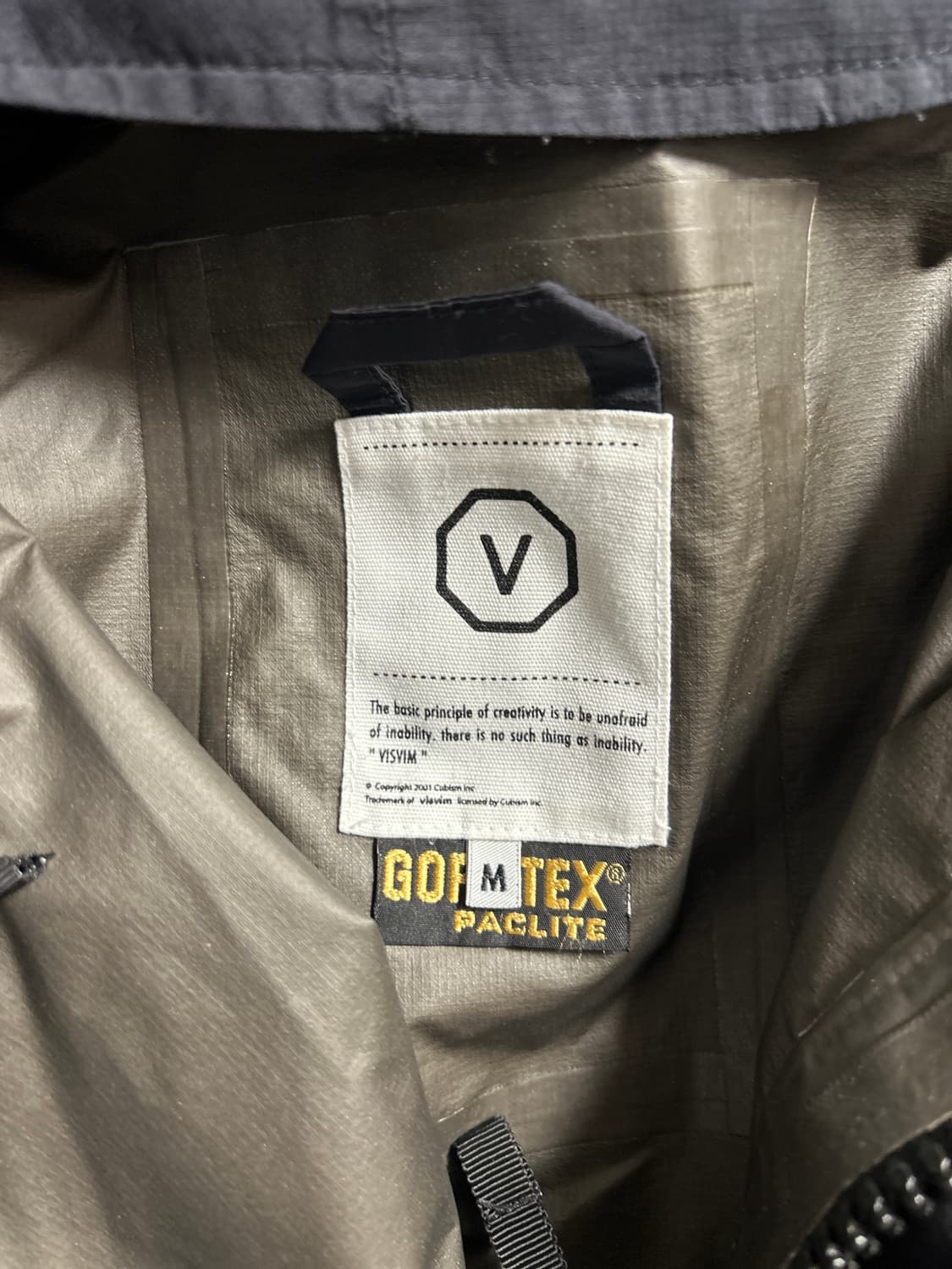 비즈빔 고어텍스 올블랙 아노락 노마드 풀오버 자켓 M 상품이미지7