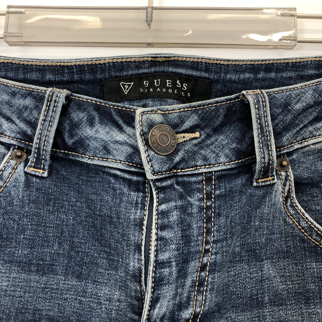 게스 은장 스틸로고 프리미엄 데님진 31 인치 상품이미지2