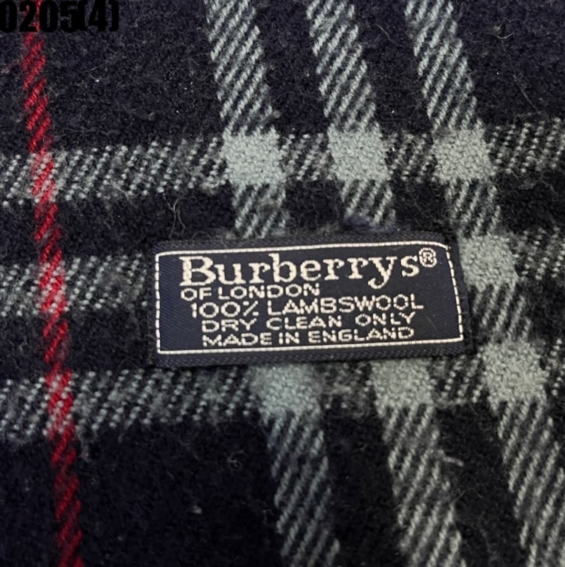 [실측확인] 버버리 체크 머플러 네이비/레드 0205(4) 상품이미지2