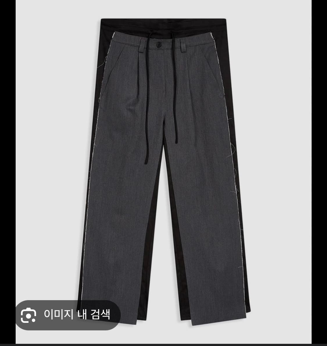 Open yy 레이어드 스트라이프 팬츠 상품이미지1