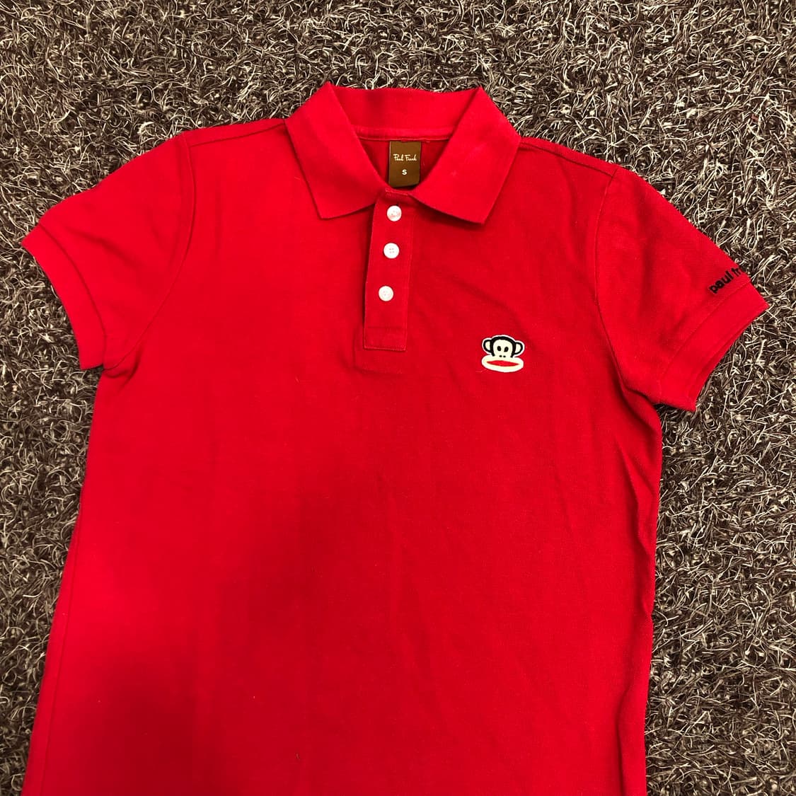 폴프랭크 레드 카라 티셔츠 상품이미지2