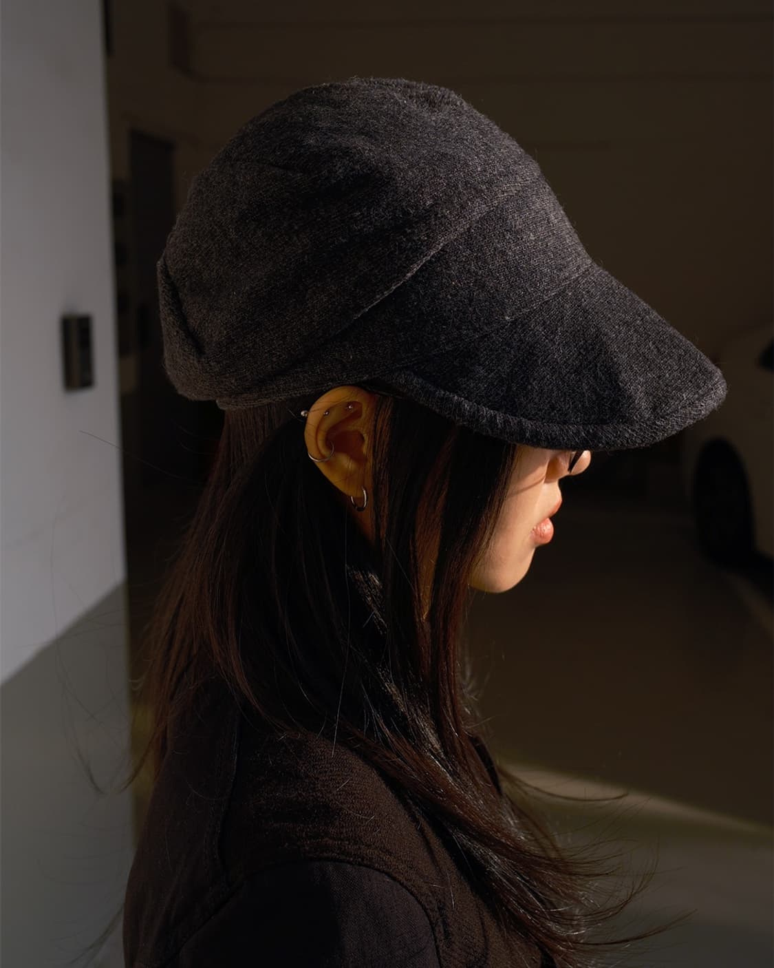 Ca4la Angora wool drape cap 상품이미지1