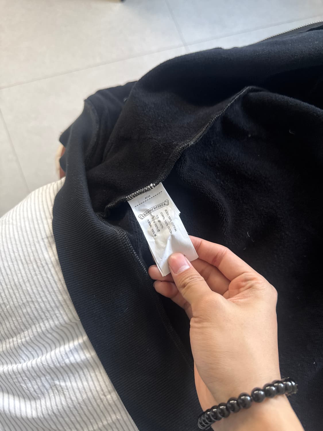 크롬하츠 헤비웨이트 홀스슈 플로랄 후드집업 상품이미지2