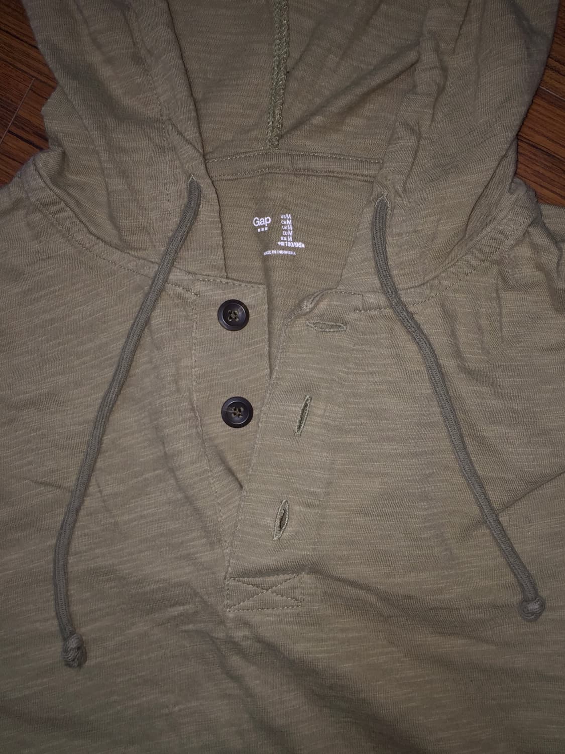 Kaki long sleeve hoodie 상품이미지4