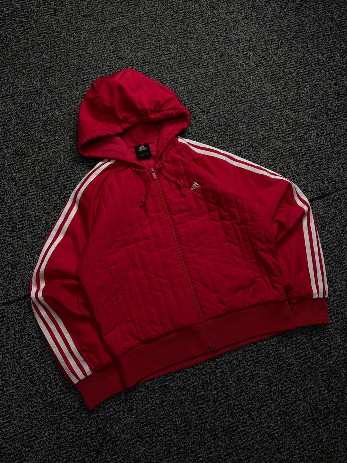 00s 아디다스 올드스쿨 경량 퀼팅 후드 점퍼 1840 상품이미지1