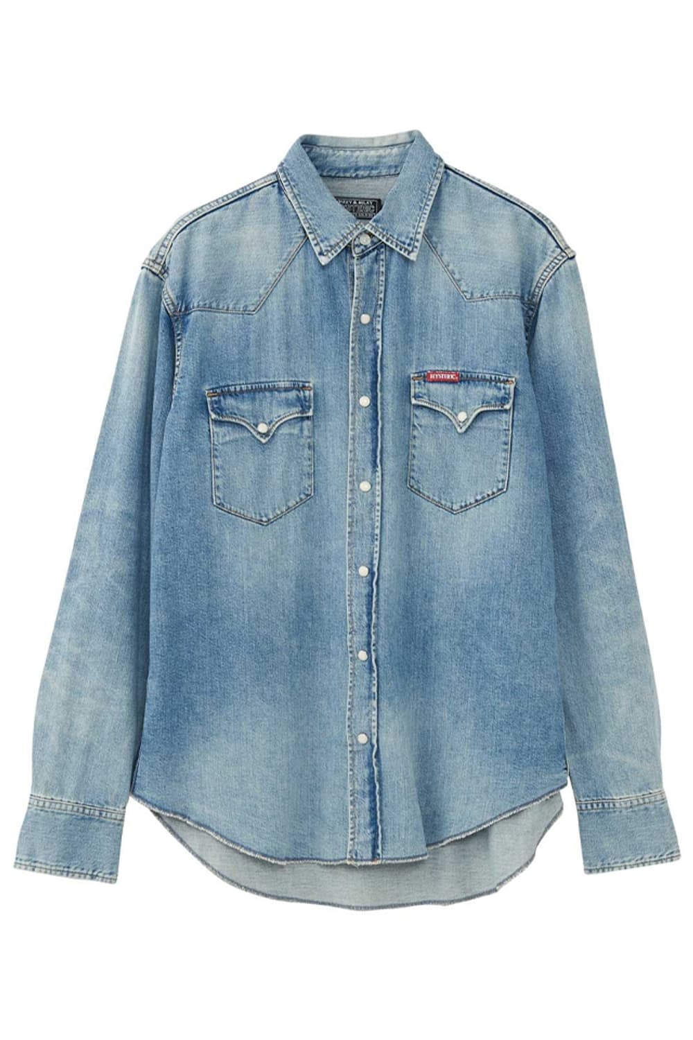 히스테릭 글래머 웨스턴 자수 데님 셔츠 L 상품이미지1