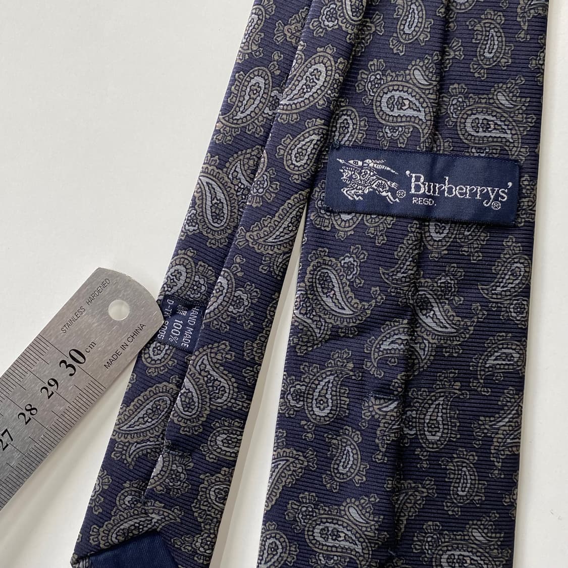 버버리 페이즐리 넥타이 정품 명품 (Burberrys) 7.8cm 상품이미지6
