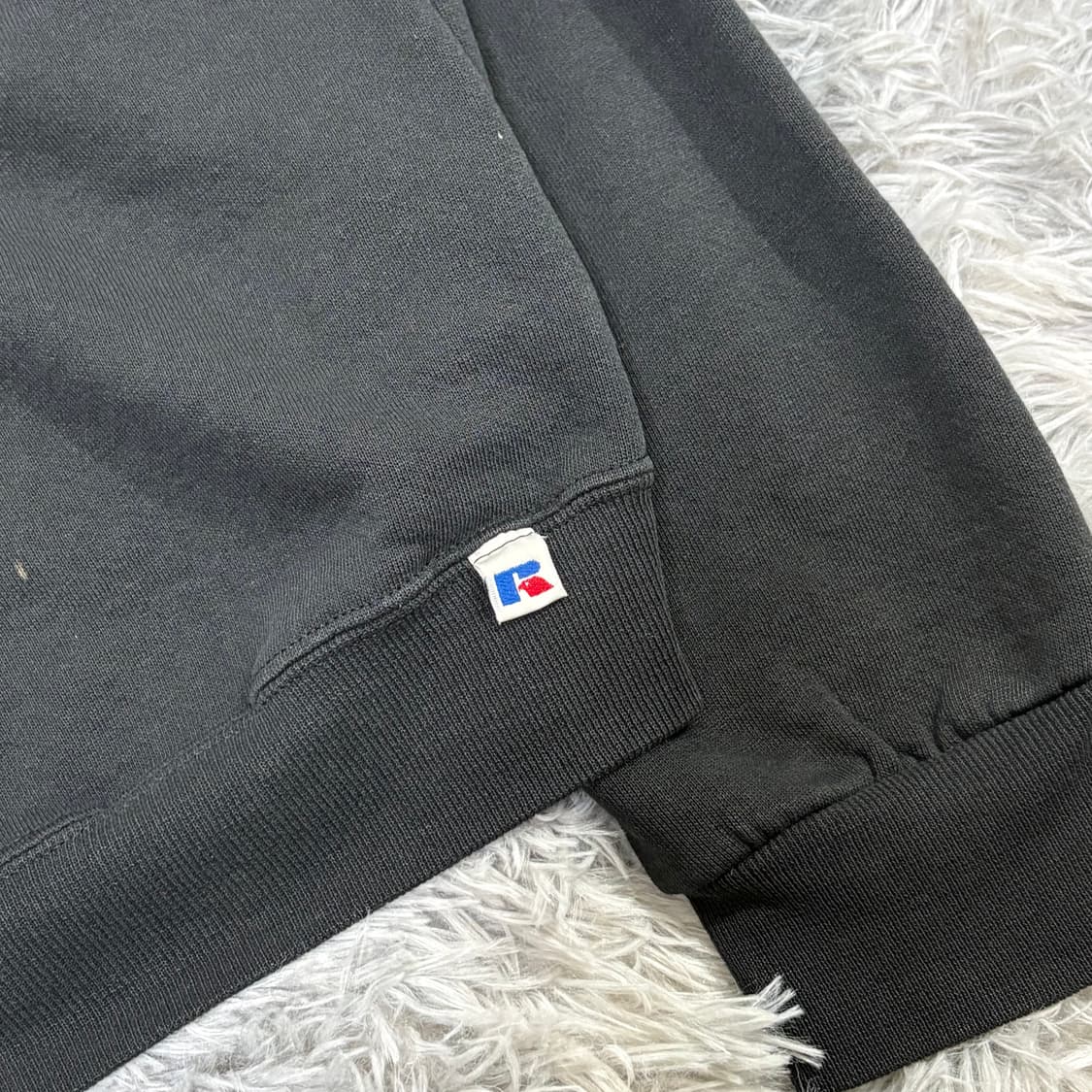 90s 러셀 스웻셔츠 맨투맨 faded 블랙 상품이미지6