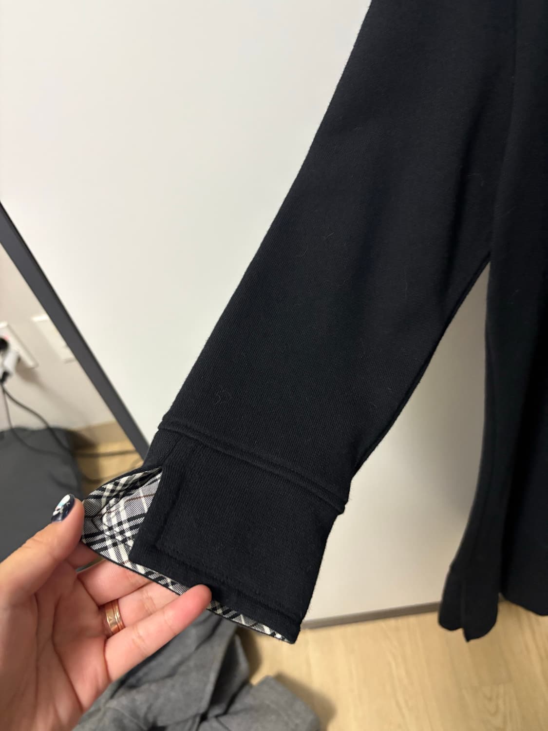 버버리 블랙 7부 원피스. 레이어드 상의 상품이미지2