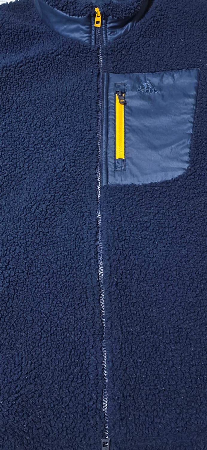 아디다스 뽀글이 플리스 자켓 XL 네이비 상품이미지4