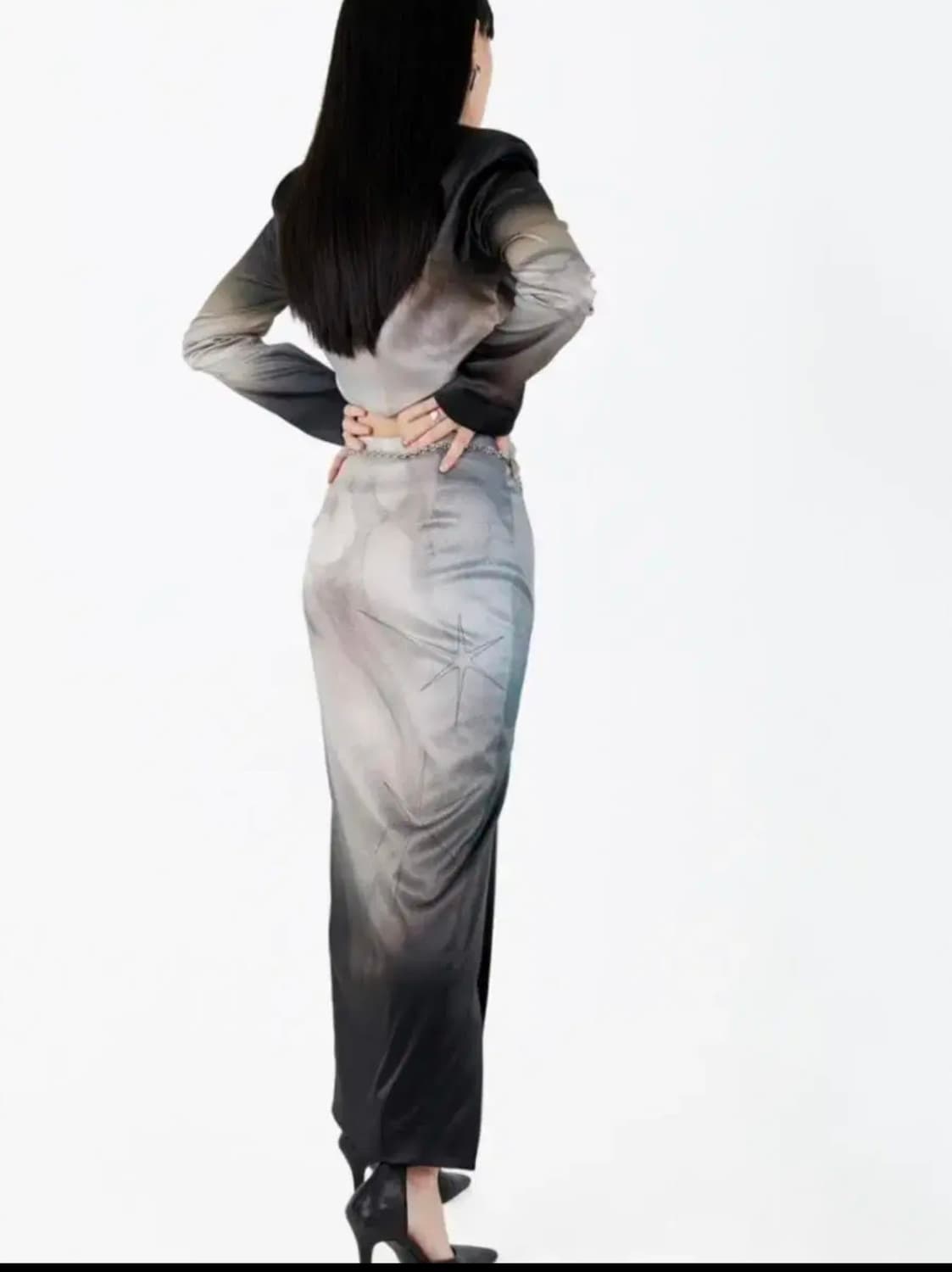 Kashiko 카시코 GOLD GRADATION SKIRT 스커트 상품이미지1