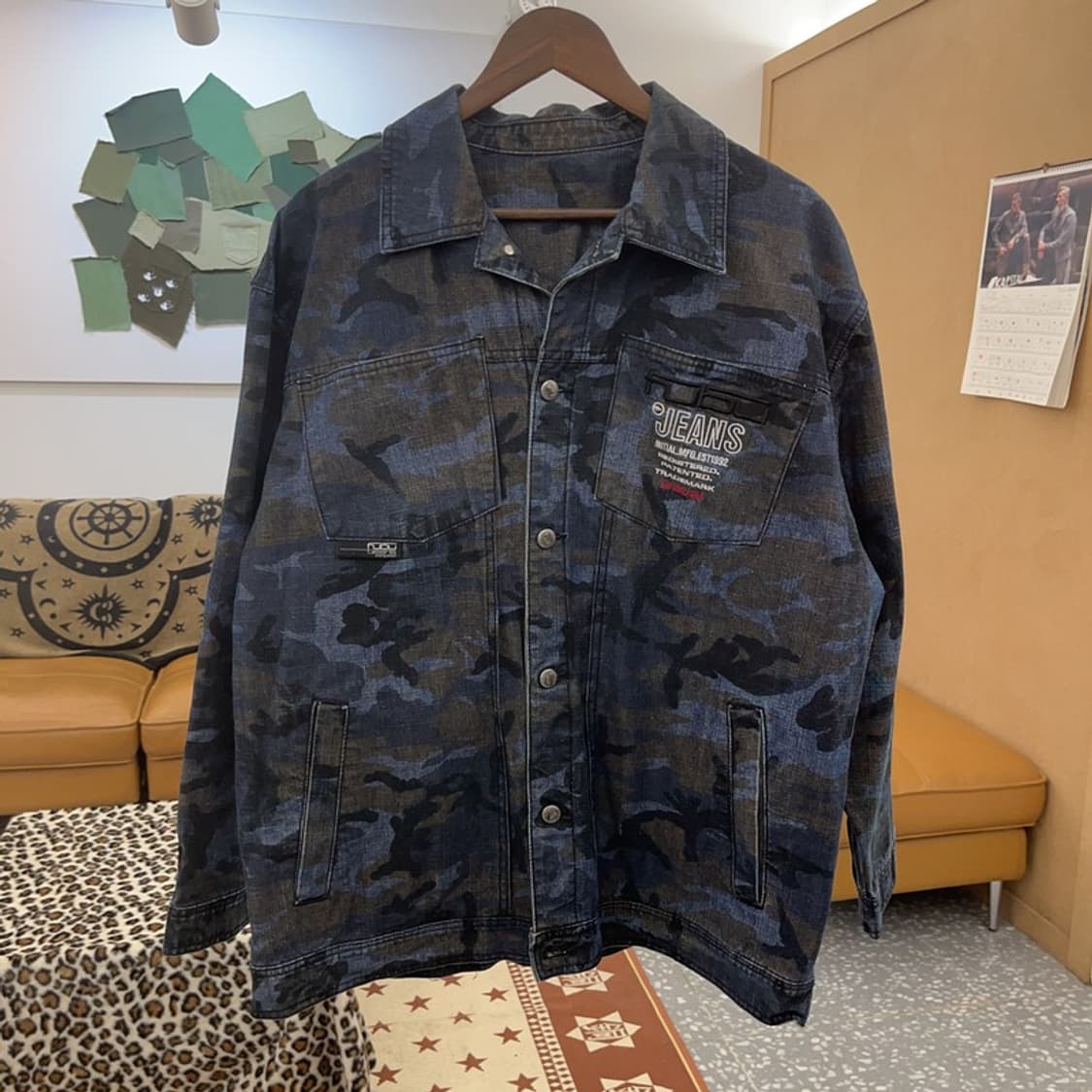 푸부 스트릿 힙합 밀리터리 카모플라주 워크 자켓 100 C08865 상품이미지3