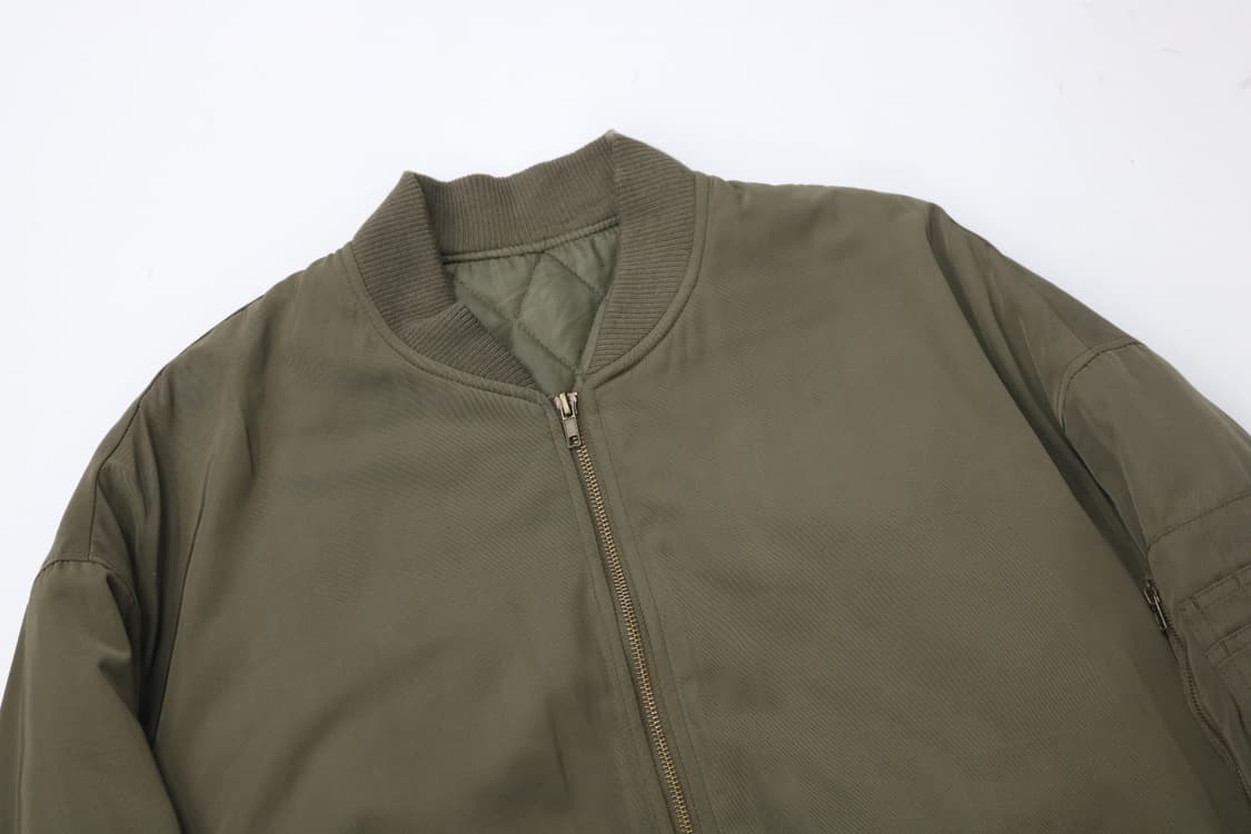 빈티지 카키 퀼팅 안감 항공점퍼 MA-1 (M) 상품이미지3