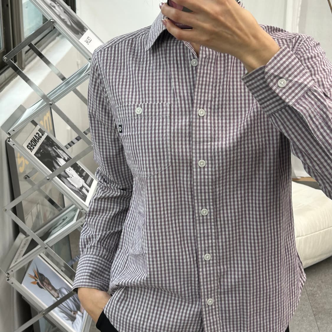 마모트 체크 셔츠 상품이미지2