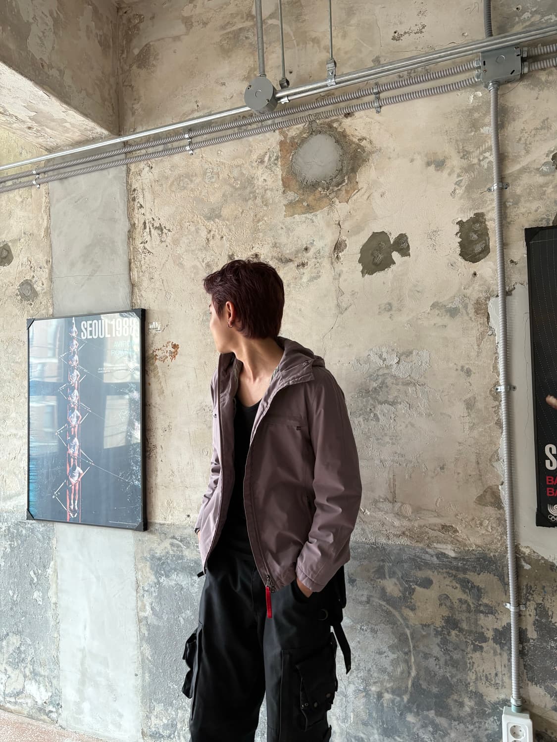 프라다 다크 핑크 고어텍스 패딩 자켓 상품이미지3