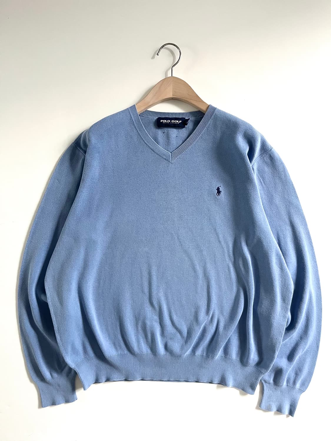 Polo 폴로 랄프로렌 골프 스카이블루 피마코튼 니트 상품이미지3