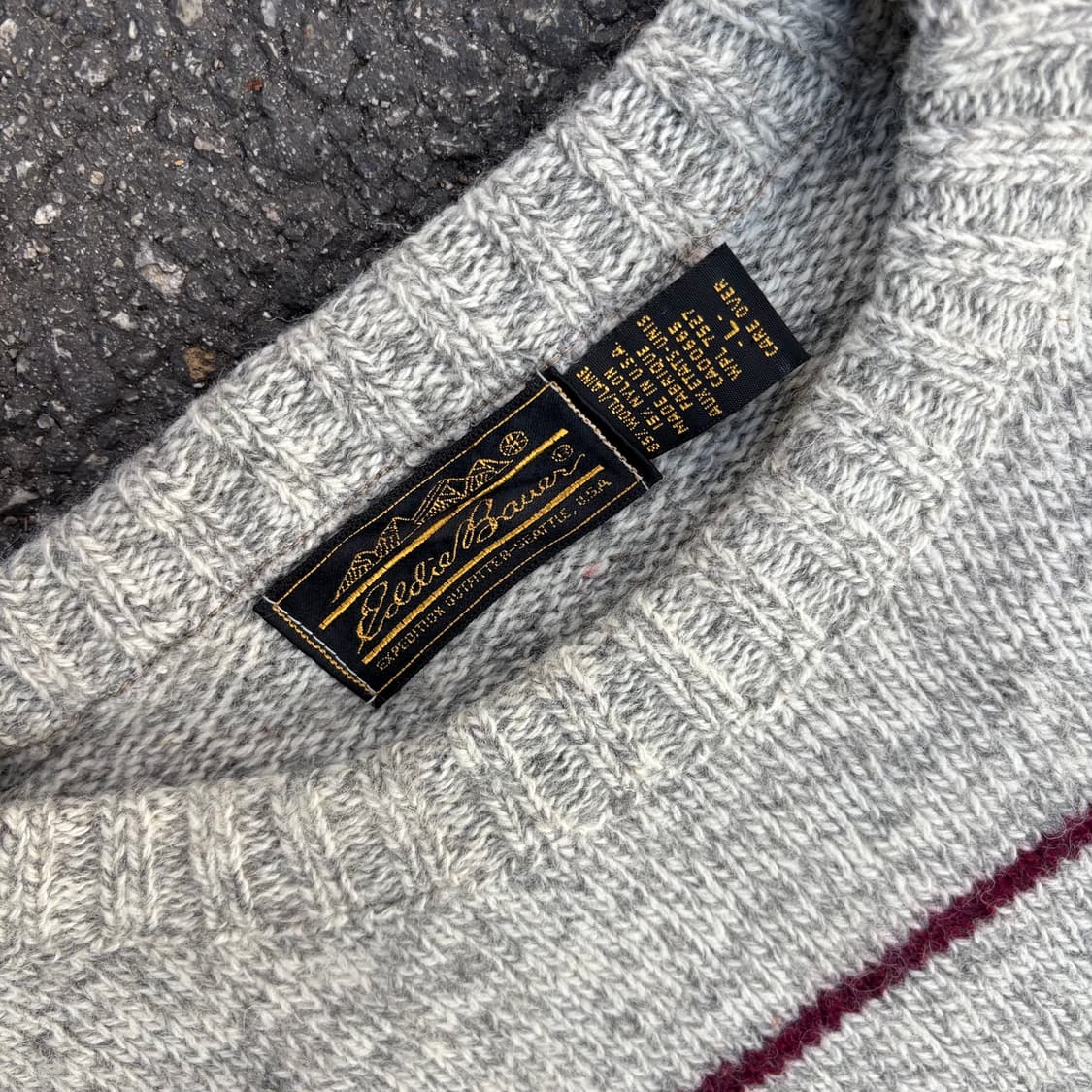 80년대 미국 에디바우어 헤비울 스웨터 상품이미지3