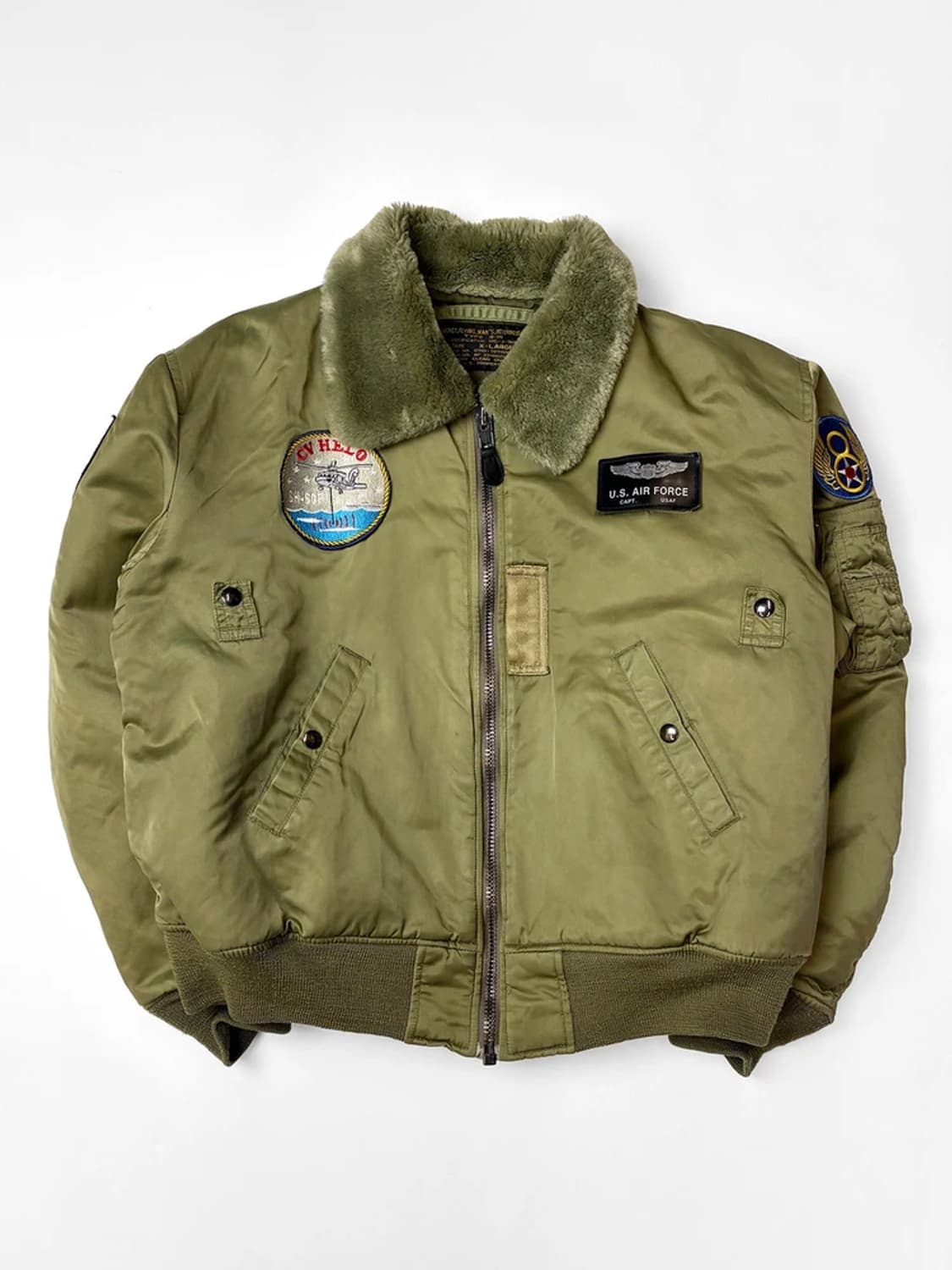 U.S B-15 밀리터리 플라이트 항공 점퍼 자켓 PN5719 상품이미지1