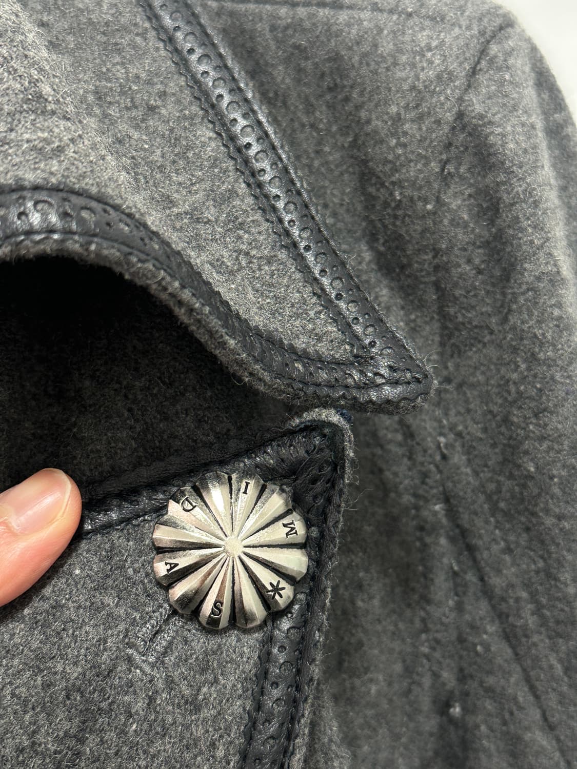 MIDAS stud leather trimming double 상품이미지8