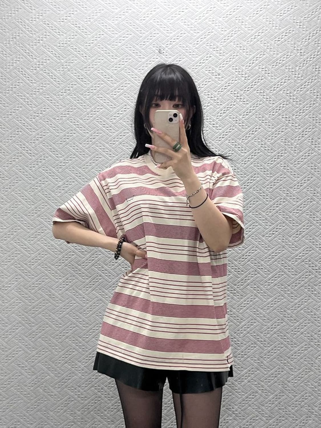 리바이스 빈티지 레드라벨 레트로 키치 스트라이프 반팔티 XL C12473 상품이미지1