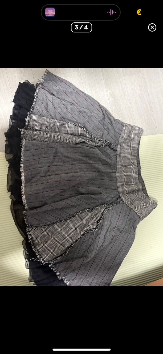빈티지 레이어드 스커트 코이세이오 상품이미지3