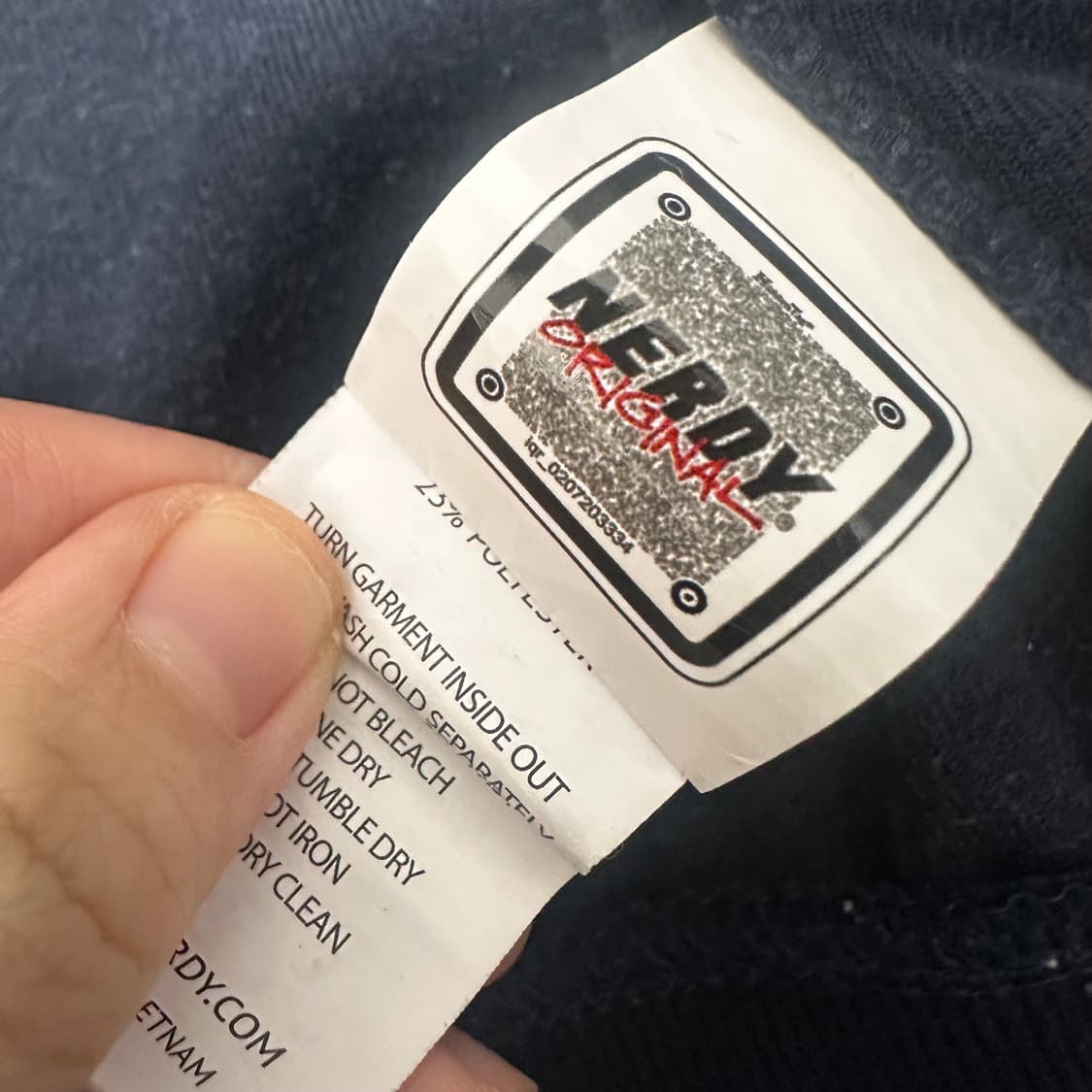 NERDY 널디 벨벳 트랙탑 집업 S 상품이미지8