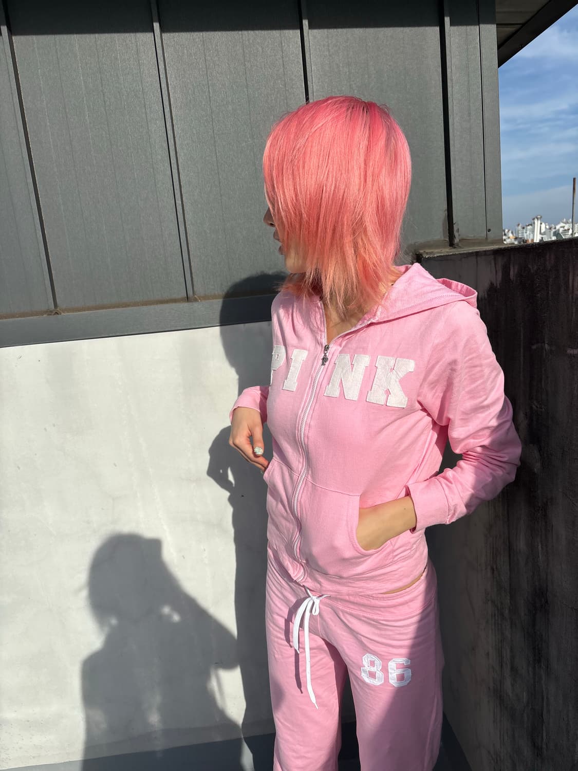 (Rare!)Pink 핑크 트레이닝 셋업  상품이미지3