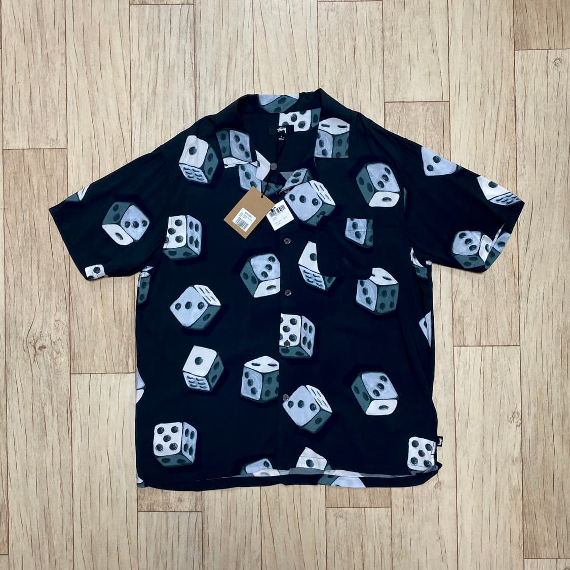 스투시 / 다이스 패턴 셔츠 / 블랙 / L 상품이미지1