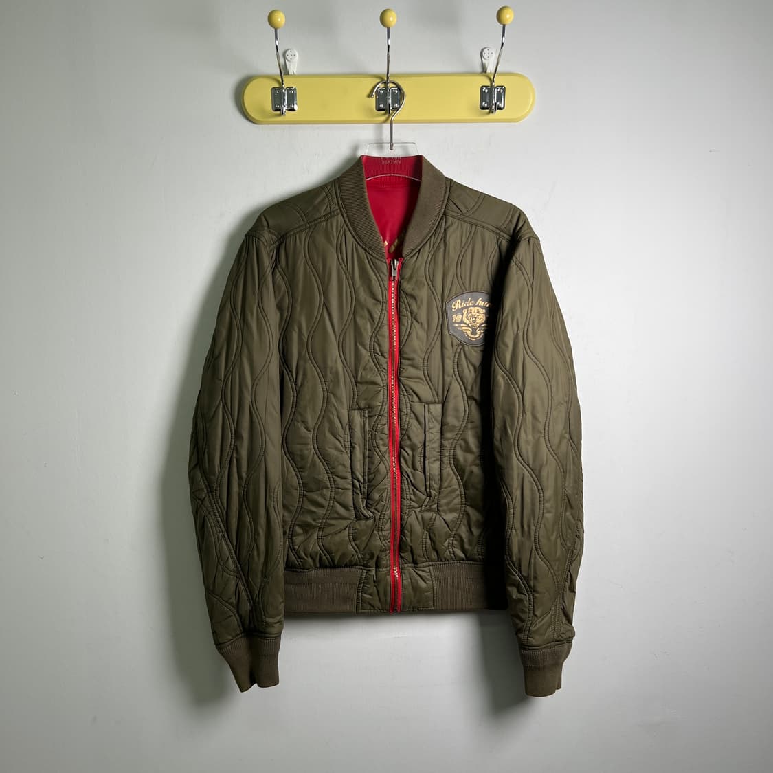 Diesel 디젤 리버시블 카키 퀄팅 봄버 자켓 M 상품이미지2