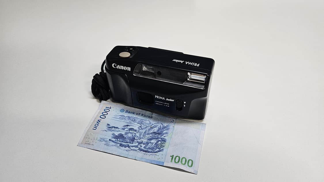 작례O 감성 가득 캐논 프리마 주니어 필름카메라 빈티지 필카 상품이미지1