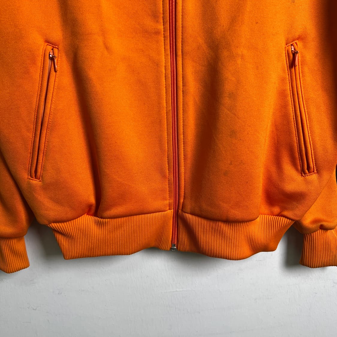 80's 아디다스 빈티지 네덜란드 오렌지 트랙탑 져지 M 상품이미지6