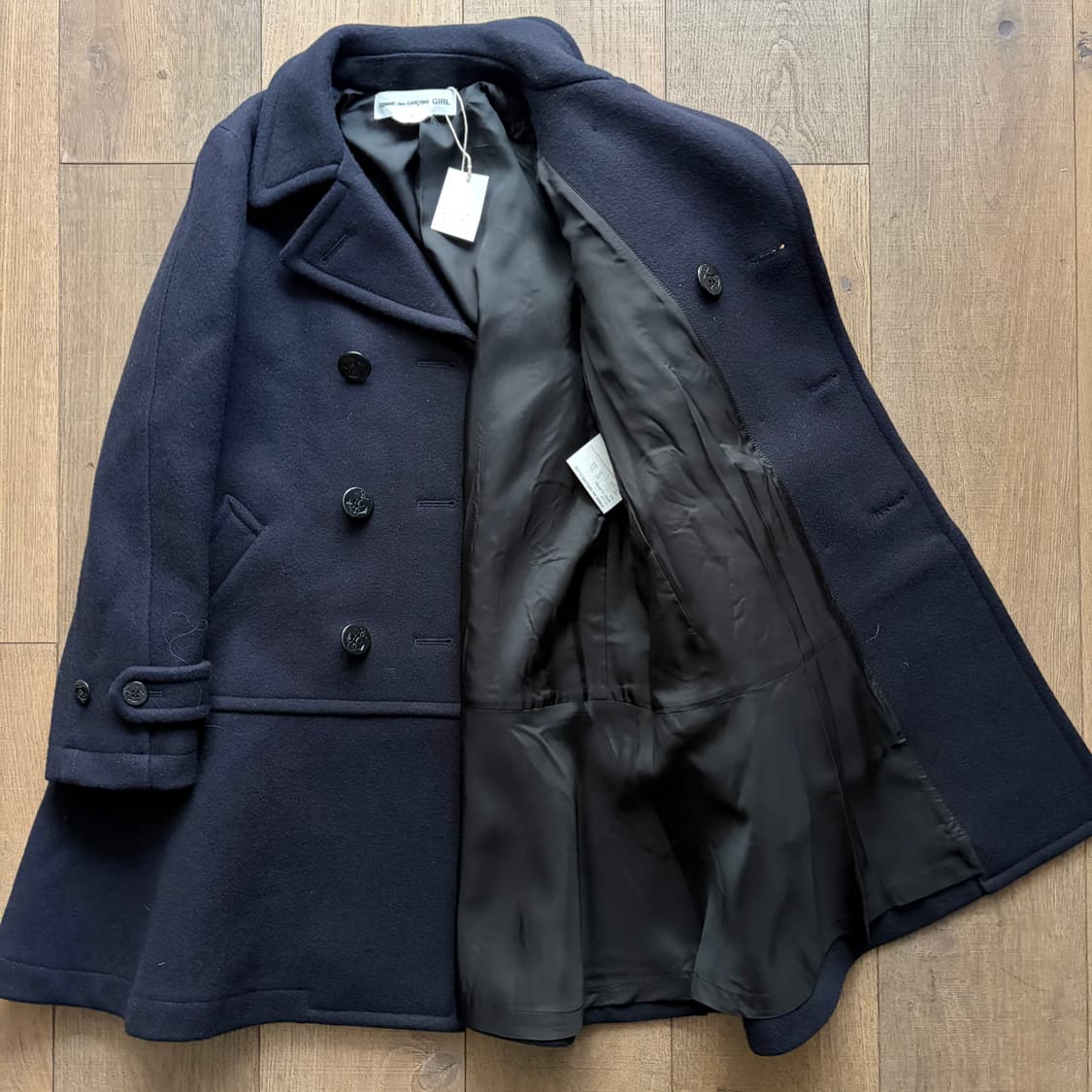 Marine Engraving Button Heavy Wool Coat 상품이미지8