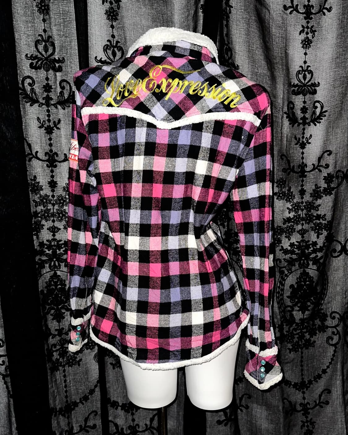 Fleece Pink Plaid Shirt 상품이미지3