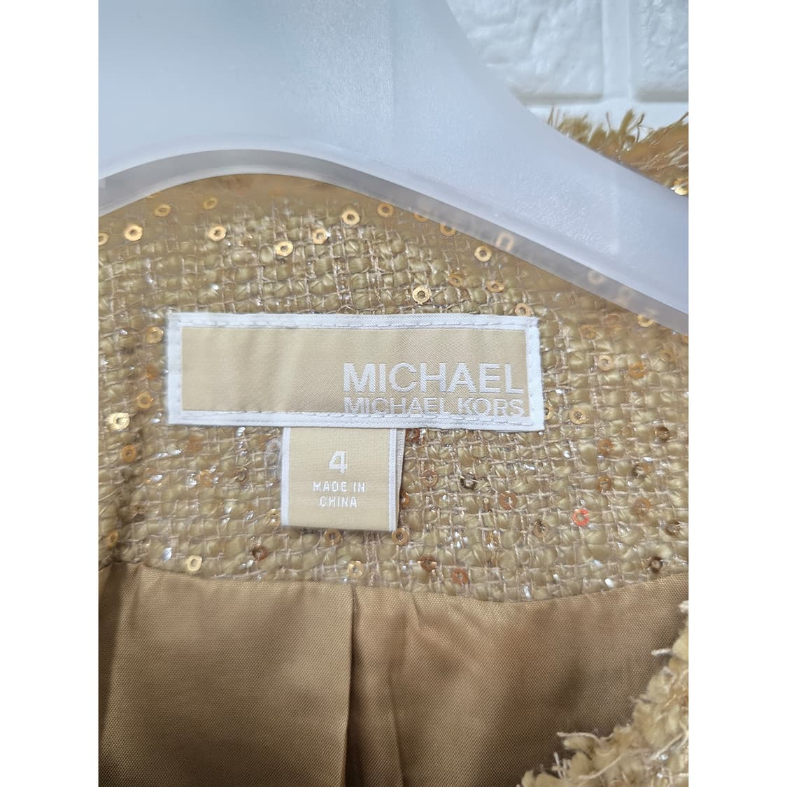 택포) M 마이클코어스 트위드 자켓  상품이미지2