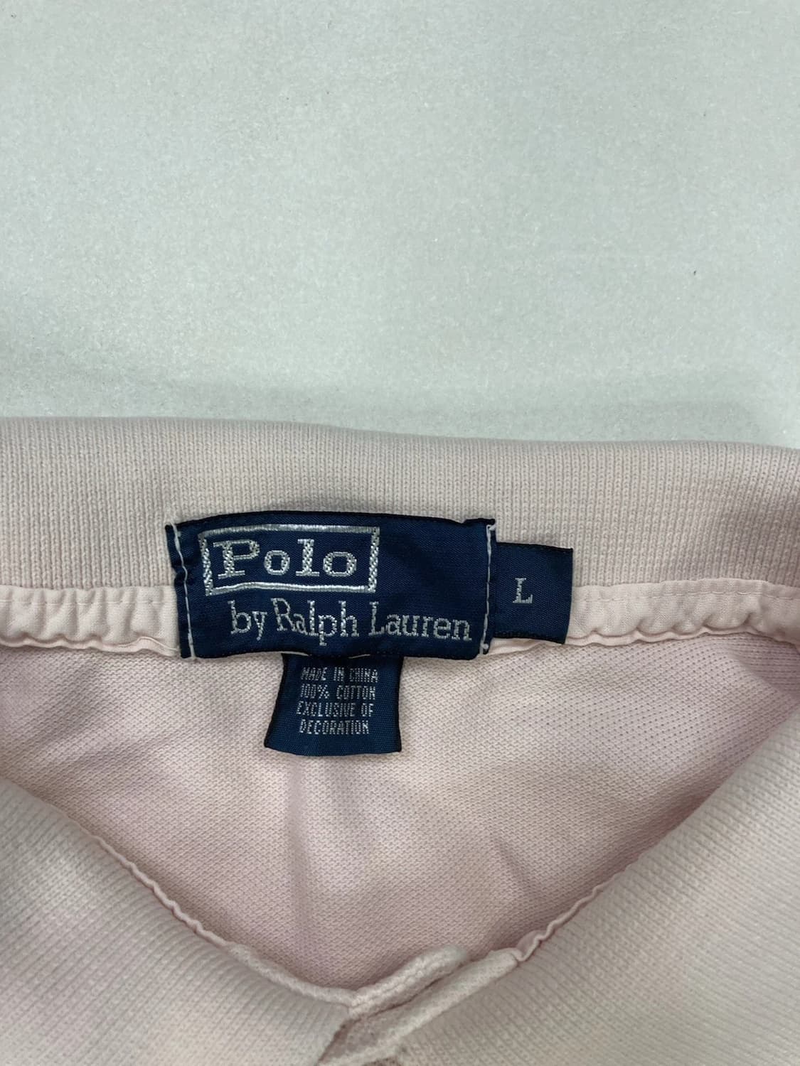 폴로 랄프로렌 빅포니 메시 카라티 핑크 상품이미지3