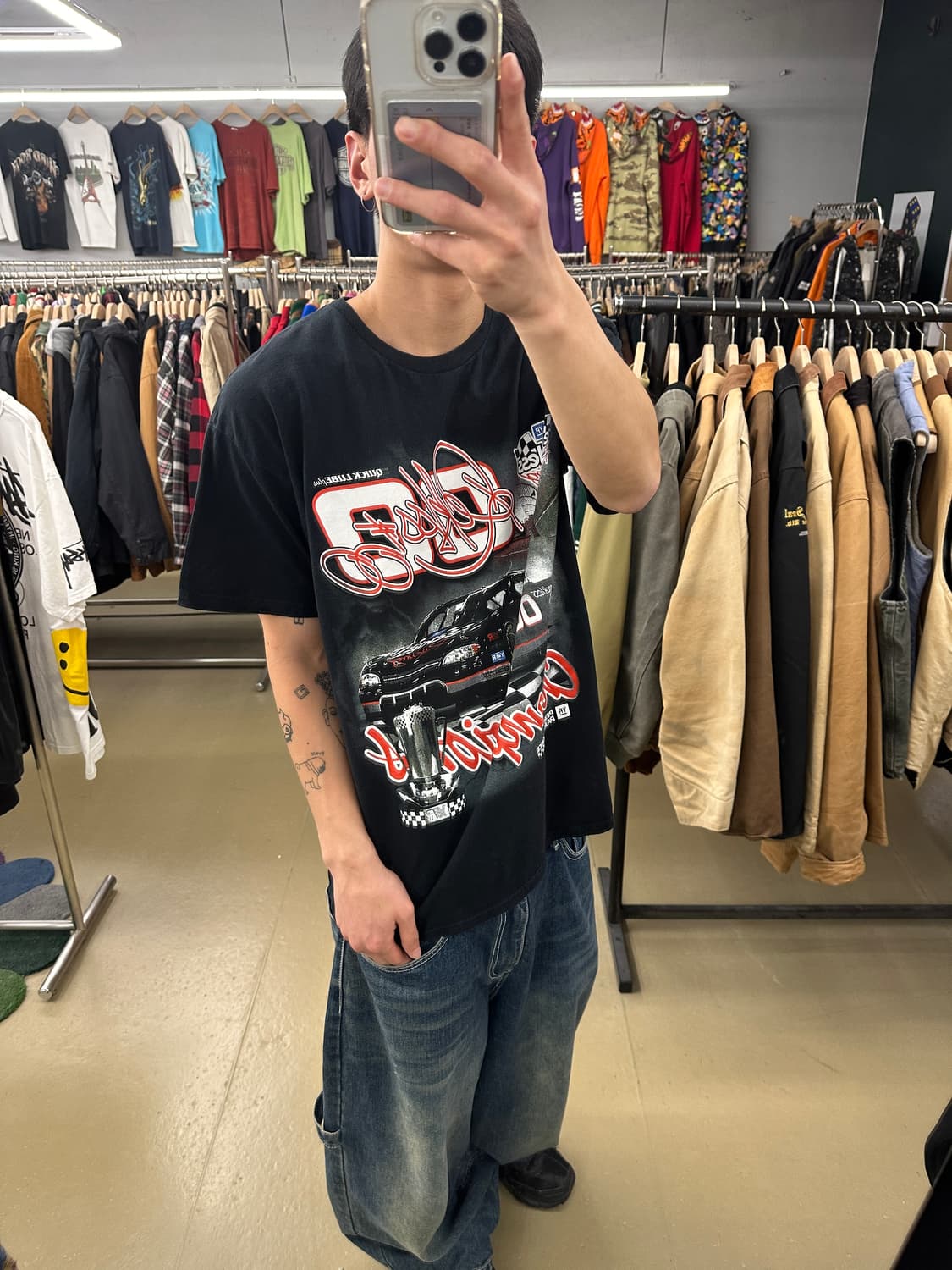 빈티지 미국 레이싱 프린팅 반팔티  상품이미지2