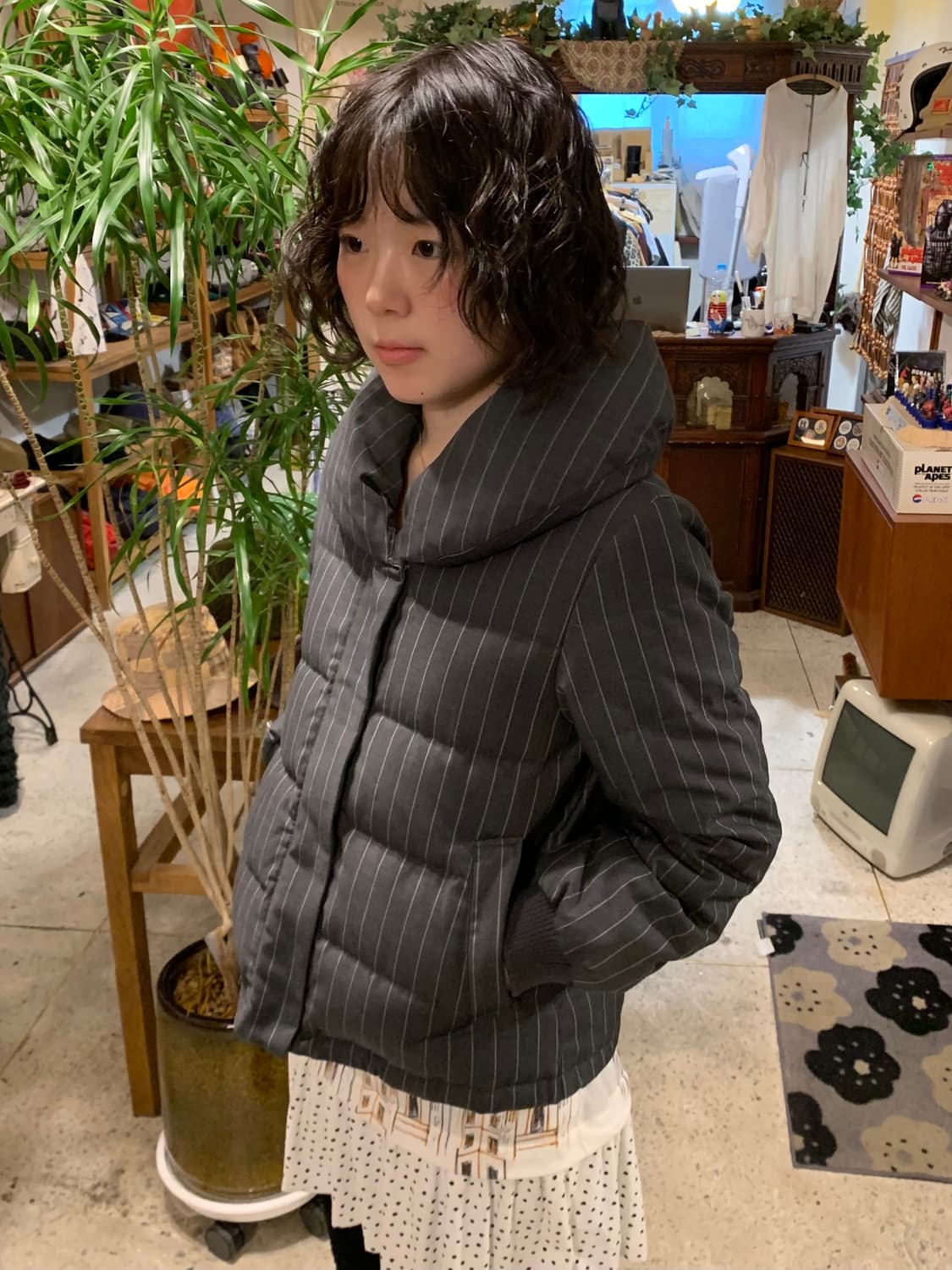 빔즈하트 하이카라 스트라이프패딩 상품이미지1