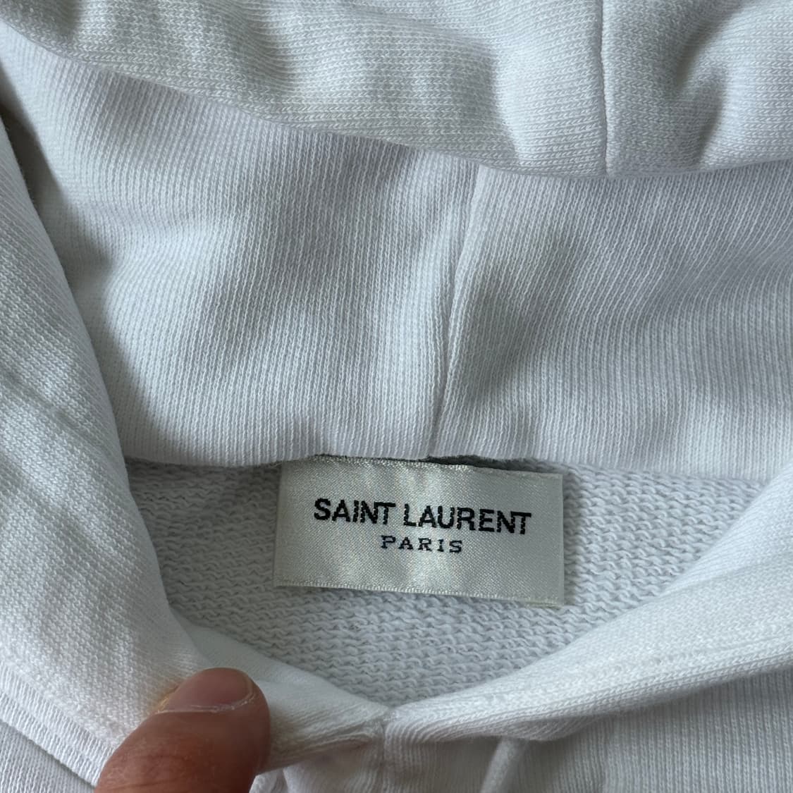 생로랑 리비고쉬 화이트 후드 S 상품이미지5