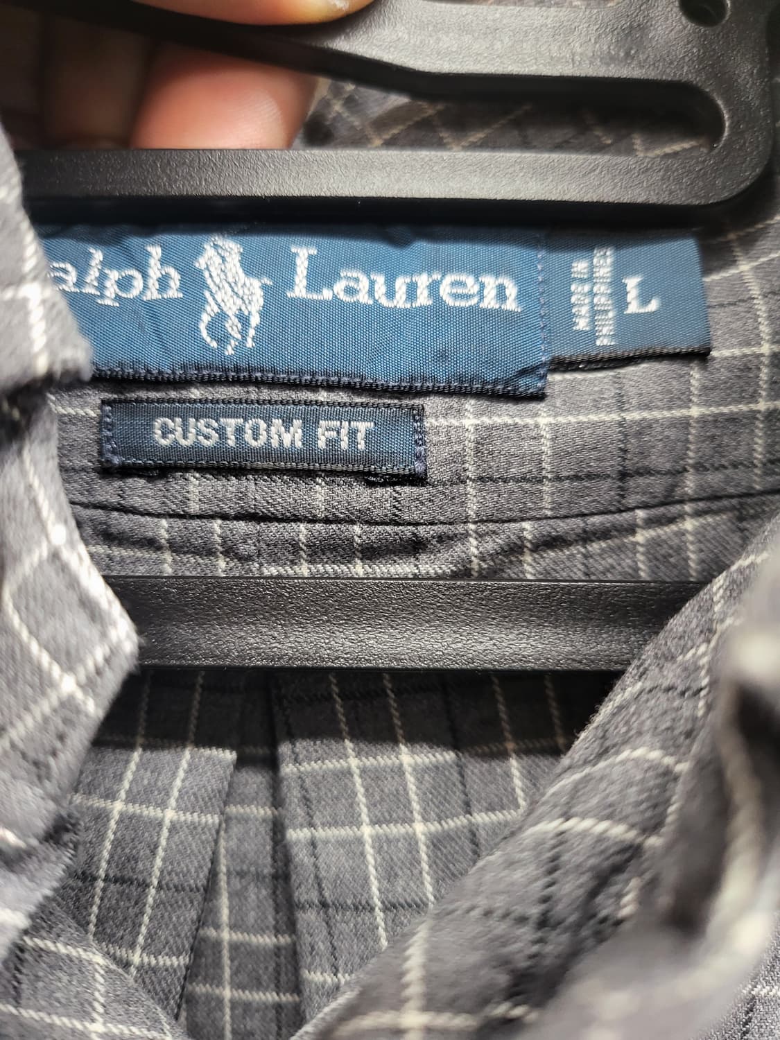 폴로 랄프로렌 체크여름 긴팔 셔츠L가슴60기장75 상품이미지3