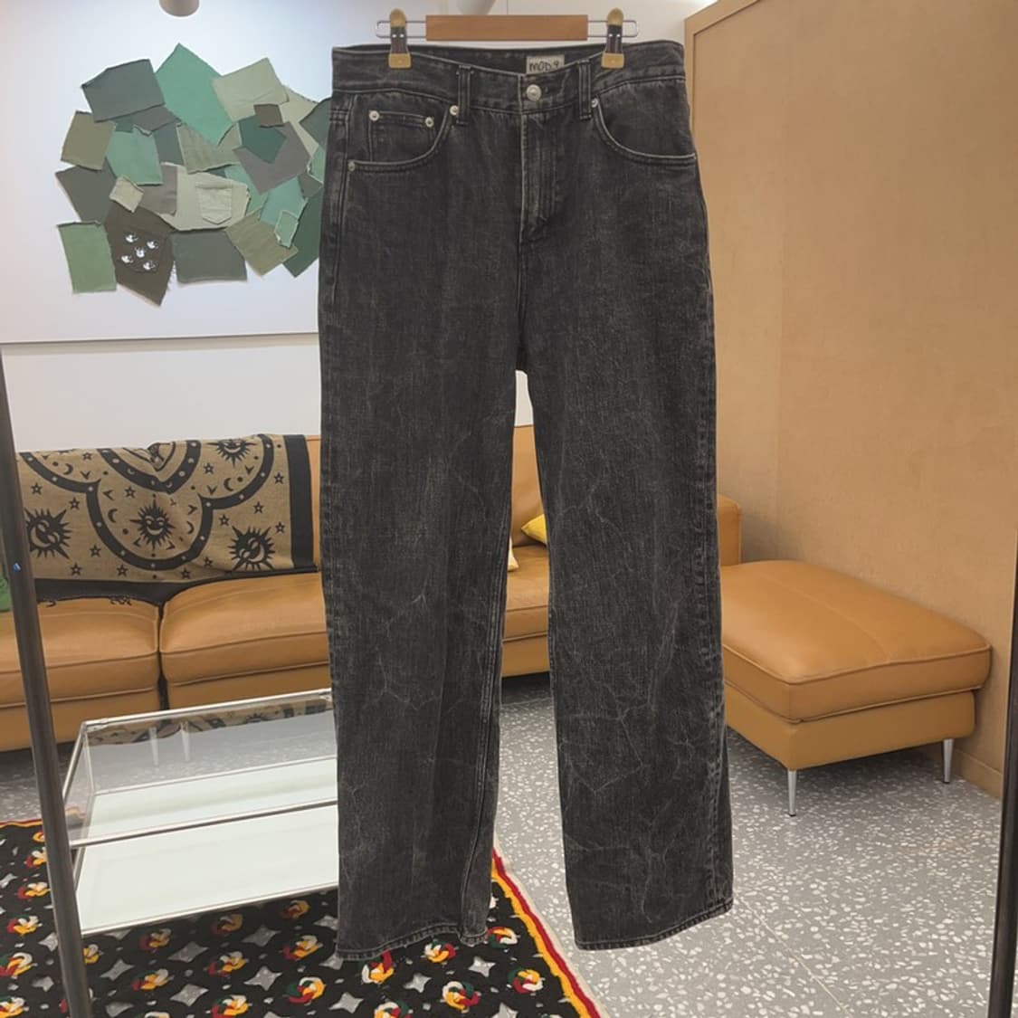 모드나인 빈티지 드레이프 워싱 데님팬츠 29인치 C08033 상품이미지3