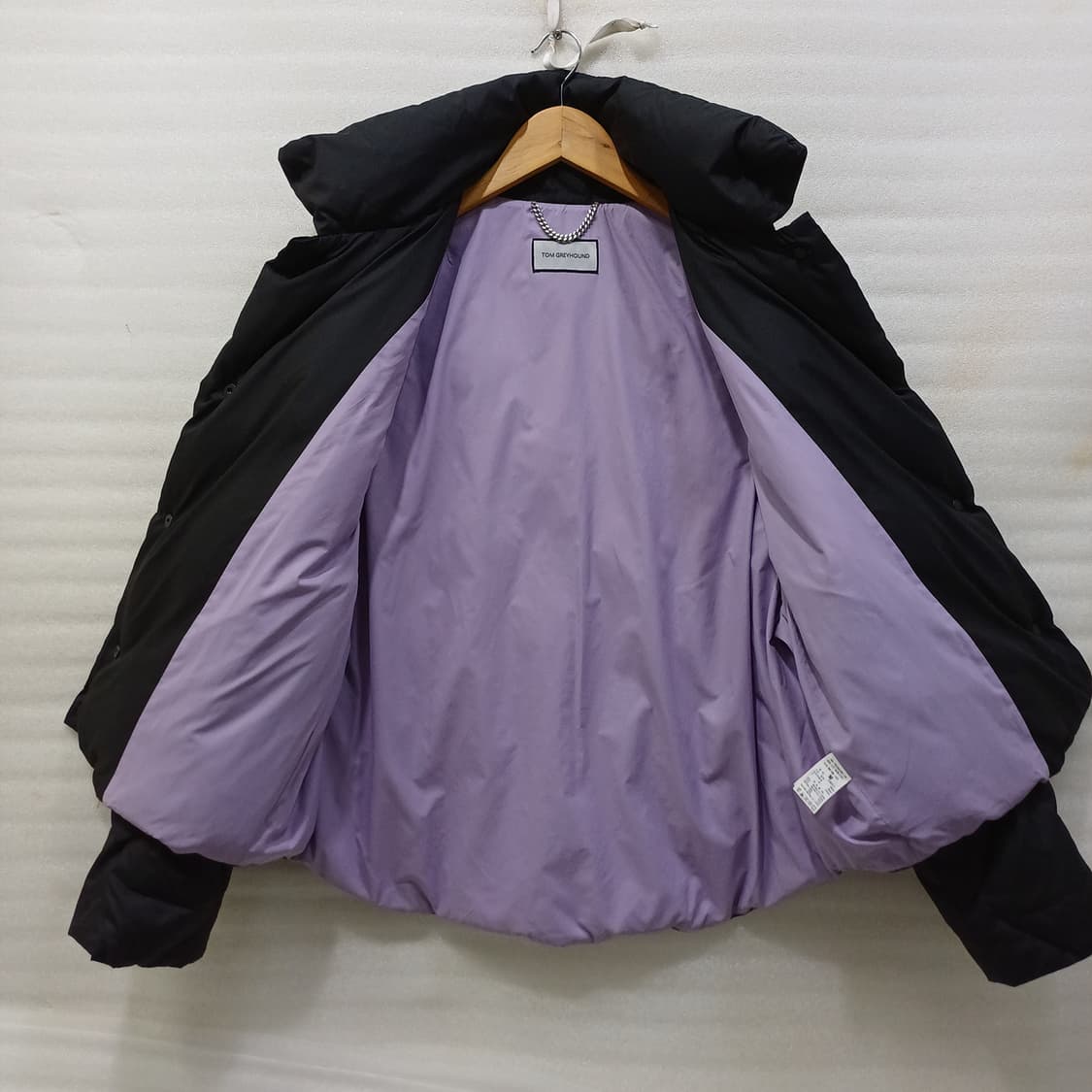 한섬 톰그레이하운드 구스 다운 숏 패딩 여성 오버 M L 사랑봉봉 상품이미지3